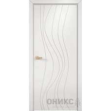 Каталог,Оникс Концепт с фрезерованным рисунком 6, Эмаль белая