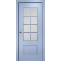 Дверь Оникс Престиж ПО с зеркальным триплексом, эмаль голубая