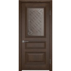 Каталог,Арт Деко Аттика 2-1 Эстель с алмазной гравировкой, тонированное, дуб миндаль