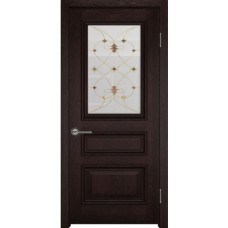 Каталог,Арт Деко Аттика 2-1 Витраж Калипсо, дуб коньяк