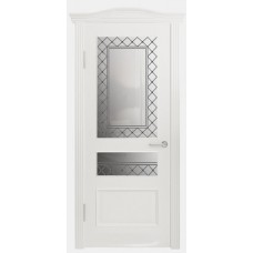 Каталог,Арт Деко Валенсия 2-2, ДО полимерный контур, цвет серебро Альба, Эмаль белая