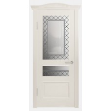 Каталог,Арт Деко Валенсия 2-2, ДО полимерный контур, цвет серебро Альба, Эмаль сливки