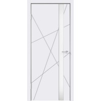 Дверь межкомнатная, Scandi S Z1 лакобель белое, эмаль белая RAL9003