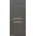 Дверь Геона L-18, Сатинат светлый, ПВХ-шпон, Софт графит