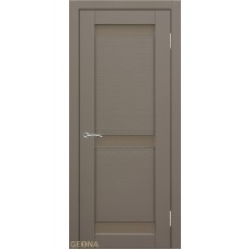 Межкомнатные двери,Дверь Геона L-19, Сатинат бронзовый, ПВХ-шпон, Софт капучино