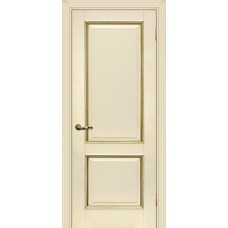 Каталог,Дверь Мариам Мурано-1 ДГ, Магнолия, багет патина золото