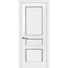 Каталог,Дверь Мариам Мурано-2 ДГ, Магнолия, Белый патина серебро