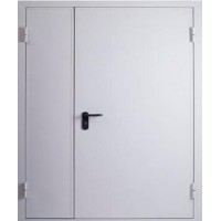 Стальная техническая дверь ДМ-02 Белый RAL 9016