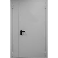 Дверь противопожарная двустворчатая ДПМ-02-60 E-60, серый RAL 7035