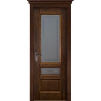 Белорусская дверь, Аристократ 3 ПВДО, античный орех, массив дуба
