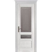 Белорусская дверь, Аристократ 3 ПВДО, белая эмаль, массив дуба
