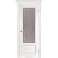 Белорусская дверь, Аристократ 4 ПВДО, белая эмаль, массив дуба