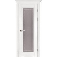 Белорусская дверь, Аристократ 5 ПВДО, белая эмаль, массив дуба