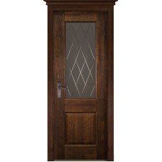 Каталог,Белорусская дверь, Классик 2 ПВДО, античный орех, массив дуба