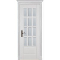 Белорусская дверь, Лондон 1 ПВДО, белая эмаль, массив дуба