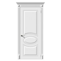 Межкомнатная дверь Джаз ДГ, эмаль белая