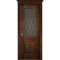 Белорусская дверь, Классик 2 ПВДО, античный орех, массив DSW