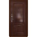 Дверь Титан Мск - Lux-3 B, Cеребрянный антик/ Панель шпонированная Лаура красное дерево