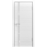 Ульяновские двери, LP-14 белая эмаль, белое стекло