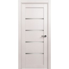 Межкомнатные двери,Новгородская дверь, модель 121 сатинат белый, белый жемчуг
