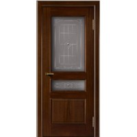 Ульяновская шпонированная дверь, Калина ПО, Красное дерево тон 10