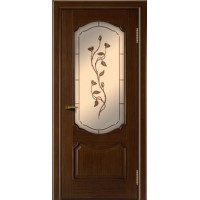 Ульяновская шпонированная дверь, Богема ПО, орех тон 2