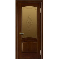 Ульяновская шпонированная дверь, Анталия-Л ПО, Красное дерево тон 10