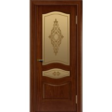 Каталог,Ульяновская шпонированная дверь, Амелия ПО, Красное дерево тон 10