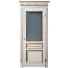 Каталог,Дверь межкомнатная БД Империал-16 ПО, айсберг патина золото, массив бука