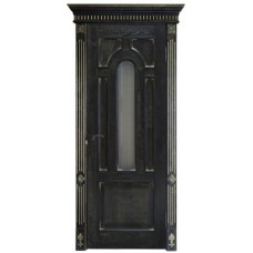 Каталог,Дверь межкомнатная БД Империал-10 ПО с резьбой, венге, массив дуба