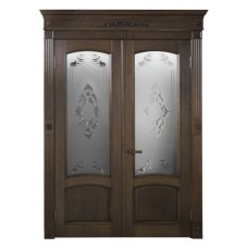 Каталог,Дверь межкомнатная БД Империал-13 ПО, шоколад, массив дуба