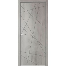 Межкомнатные двери,Дверь межкомнатная, Севилья 26, Эмалит, бетон светлый