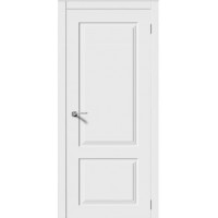 Дверь межкомнатная классическая, Квадро-2, глухая, эмаль белая
