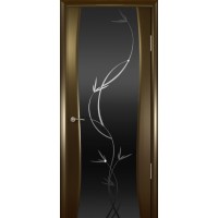 Ульяновские двери, Буревестник 2, венге, черный триплекс Растение