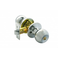 Фурнитура,Ручка-защелка для межкомнатной двери 67-01 Ключ/ фиксатор, хром