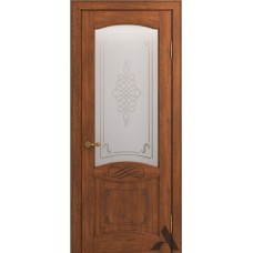Каталог,Дверь из массива дуба VIPORTE, Венеция Декор ДО, Коньяк