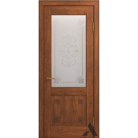 Дверь из массива дуба VIPORTE, Флоренция Декор ДО, Коньяк