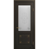 Дверь из массива дуба VIPORTE, Флоренция Декор ДО, Шоколад