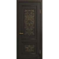 Дверь из массива дуба VIPORTE, Верона Декор ДГ, Шоколад
