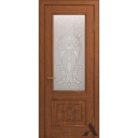 Дверь из массива дуба VIPORTE, Верона Декор ДО, Коньяк