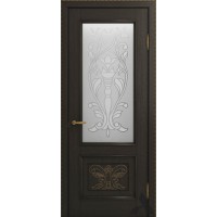 Дверь из массива дуба VIPORTE, Верона Декор ДО, Шоколад