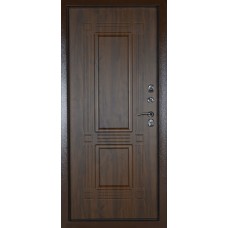 Каталог,Входная уличная металлическая дверь Тепло-1, Антик медь/ Темный дуб