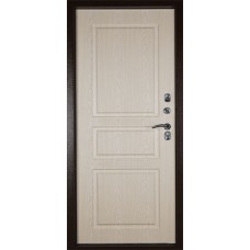 Каталог,Входная уличная металлическая дверь Тепло-5, Антик медь/ беленый дуб