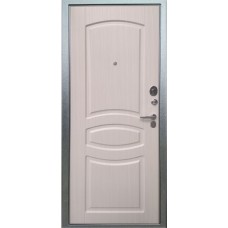 Каталог,Входная уличная металлическая дверь ДА-61, Серебряный антик/ Белый ясень