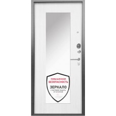 Каталог,Входная уличная металлическая дверь ДА-61 Z, Серебряный антик/ Белое дерево