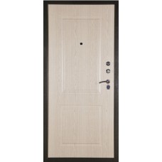 Каталог,Входная уличная металлическая дверь ДА-15, Серебряный антик/ Дуб беленый