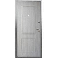 Входная уличная металлическая дверь Абсолют Грей, Антик серебро/ Дуб грей