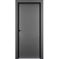 Дверь межкомнатная, Модель 1001К, Серая эмаль