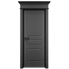 Межкомнатные двери,Дверь межкомнатная, Прима-3 ДГ, Черная эмаль