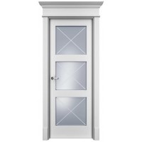 Дверь межкомнатная, Прима-33 ДО, Белая эмаль